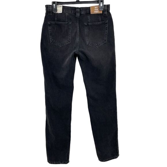 NWT We The Free Jeans Size 26 Free People‎ Black Curvy Siren Low Rise Straight - Picture 4 of 9